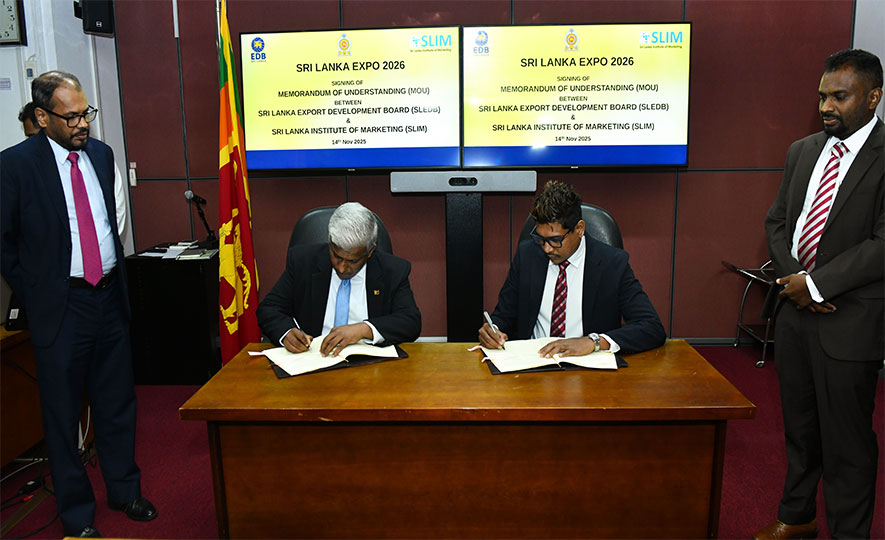 EDB and SLIM Sign MOU for Sri Lanka Expo 2026