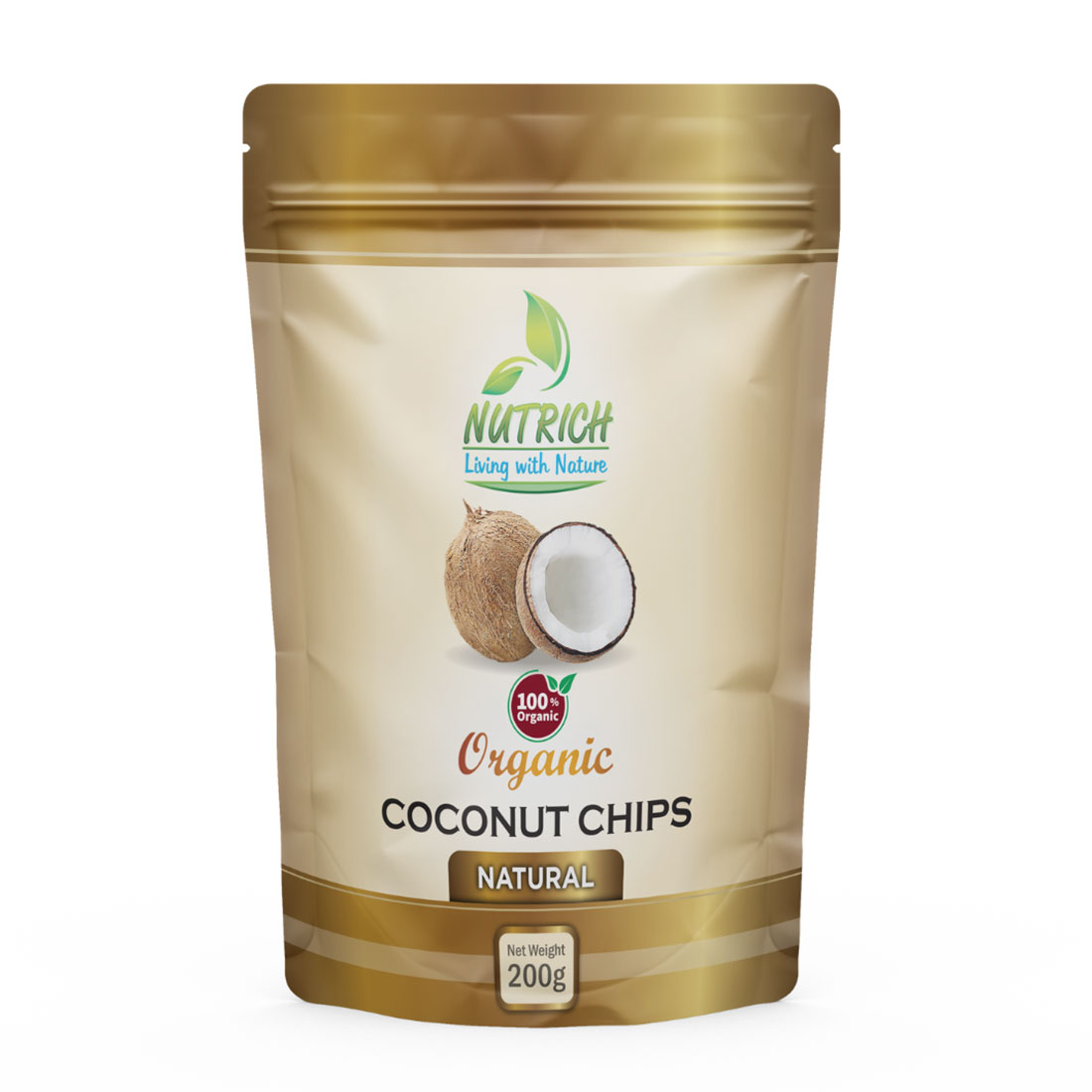 Nutrich Organc Coconut Chips (Natural)