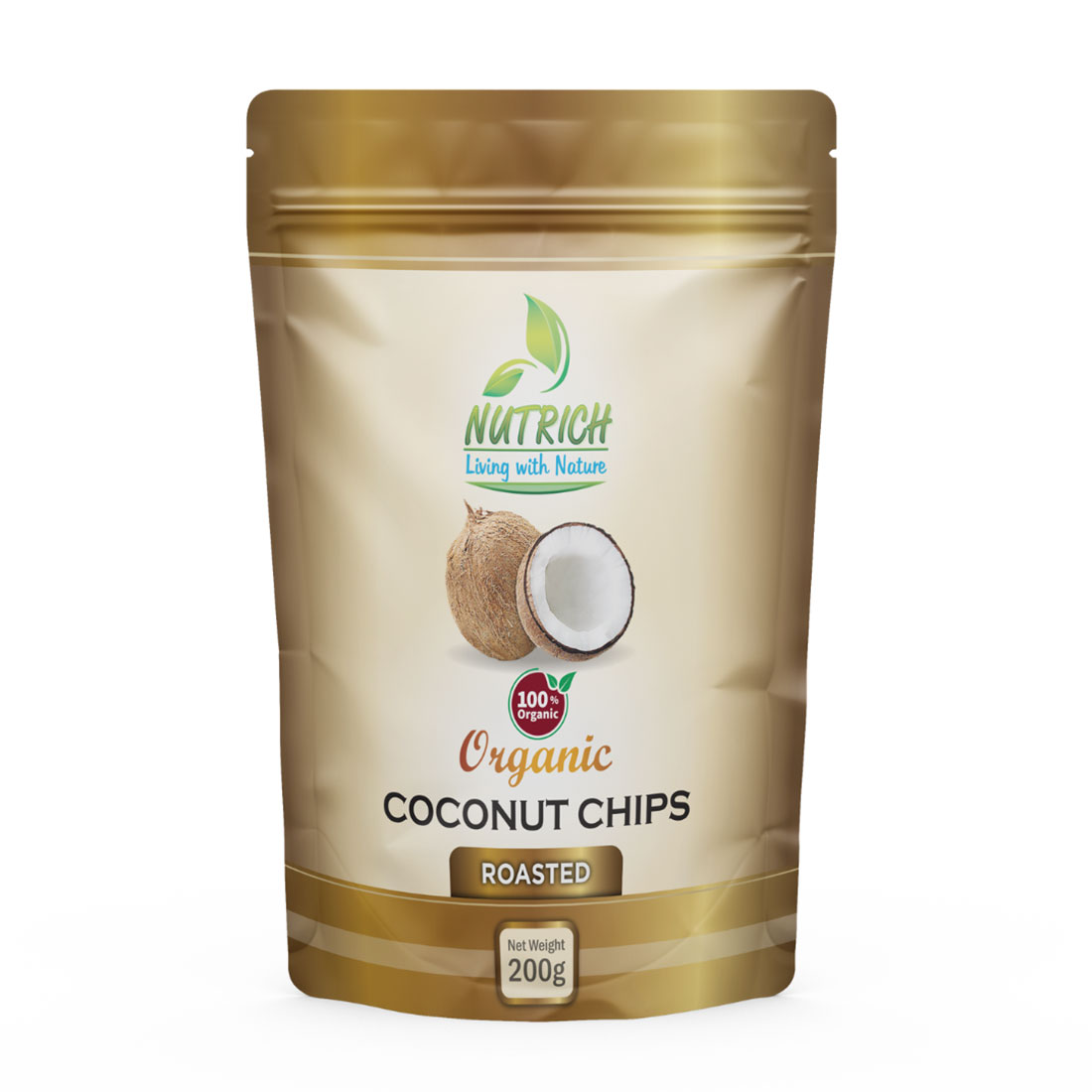 Nutrich Organic Coconut Chips (Roasted)