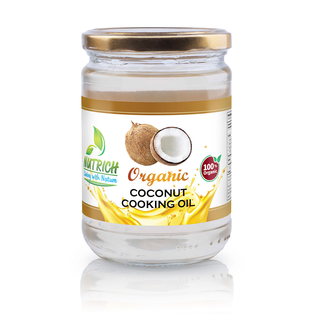 Nutrich Organic Coconut Cooking Oil