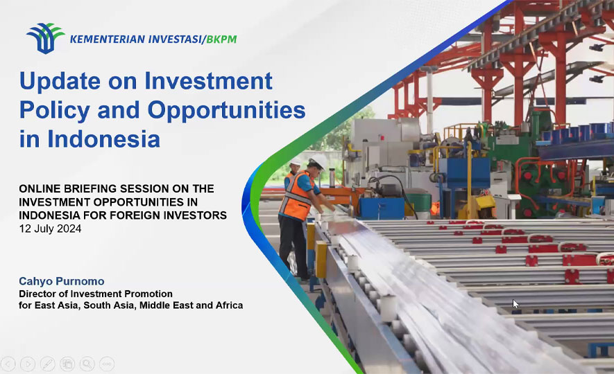 EDB conducted a Briefing Session on Indonesian Investment opportunities for Foreign Investors